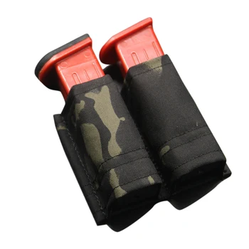 

KYWI 9mm Double Magazine Pouch Outdoor Hunting Game Equipment - Mutilcam Black