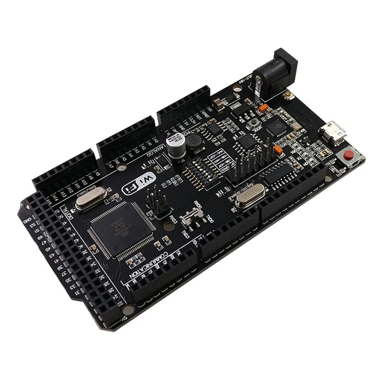 Mega2560 + Wi Fi R3 ATmega2560 ESP8266 32 Мб памяти Φ CH340G. Совместим с Arduino Mega NodeMCU Для MEGA