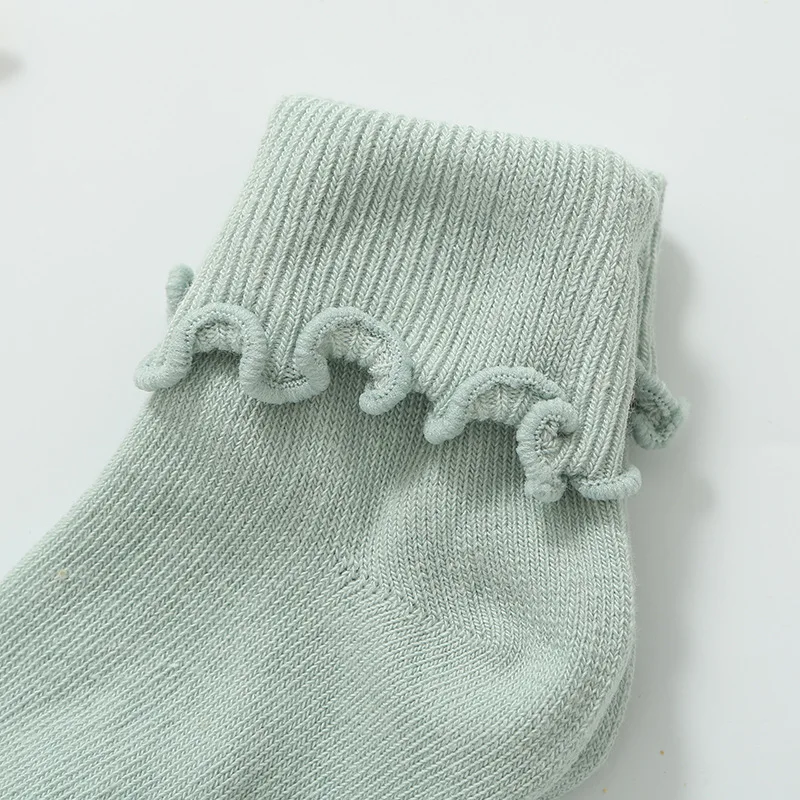

Princess Socks Pure Infant BABY'S Socks Thin Type for Spring And Autumn Short Socks Girls Cotton Socks 0-1-3-5-7-Year-Old Childr