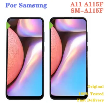 

For Samsung Galaxy A11 A115F SM-A115F SM-A115F/DS LCD Display With Touch Screen Glass Sensor Black Color With Tools Tape 6.4"