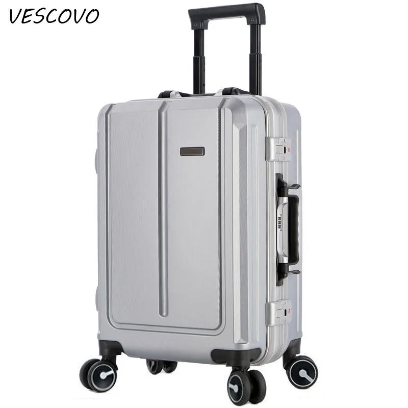 VESCOVO2" 22" 2" 26 дюймов PC чемодан на колёсиках, Спиннер на колесиках, высокое качество, алюминиевая рама, деловой чемодан на колесиках, чемодан для путешествий