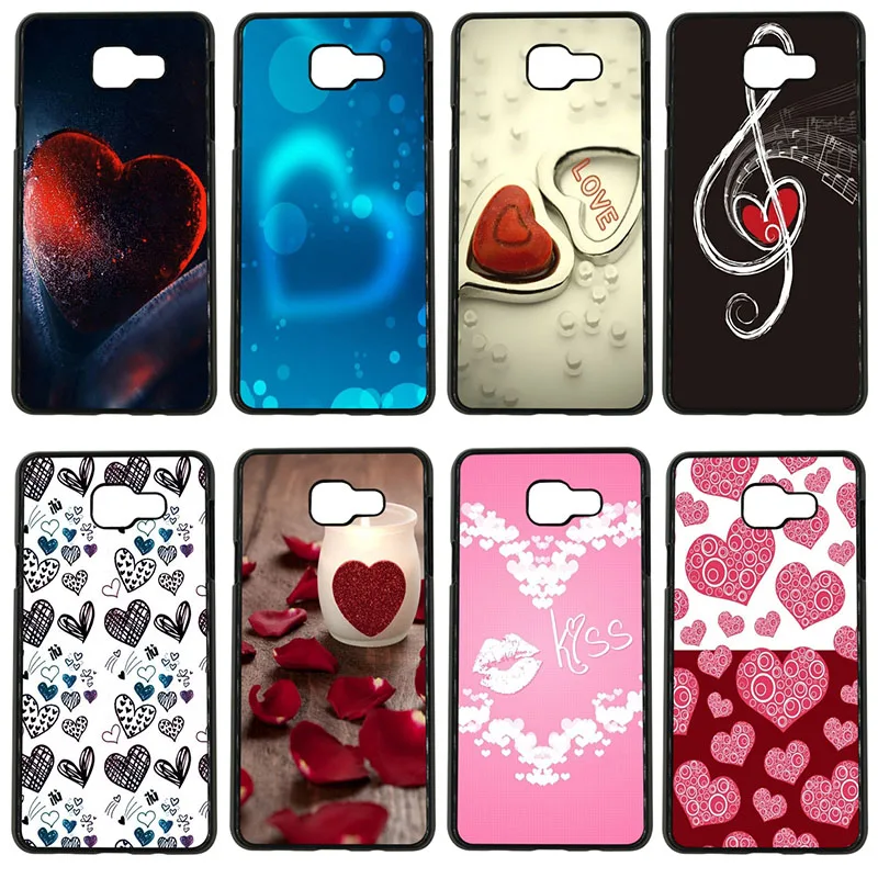 Fashion Love Shape Full of Cell Phone Cases Hard Cover for Samsung Galaxy S8 S9 Plus S3 S4 S5 Mini S7 S6 Edge Case | Мобильные