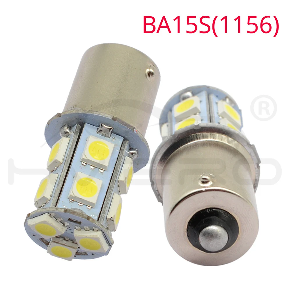 Hviero 1156 BA15S 1157 BAY15D P21W BA15D 13Led 5050 Car Led Turn Parking Signal Lights Brake Tail Lamps Auto Rear Reverse Bulbs DC 12V