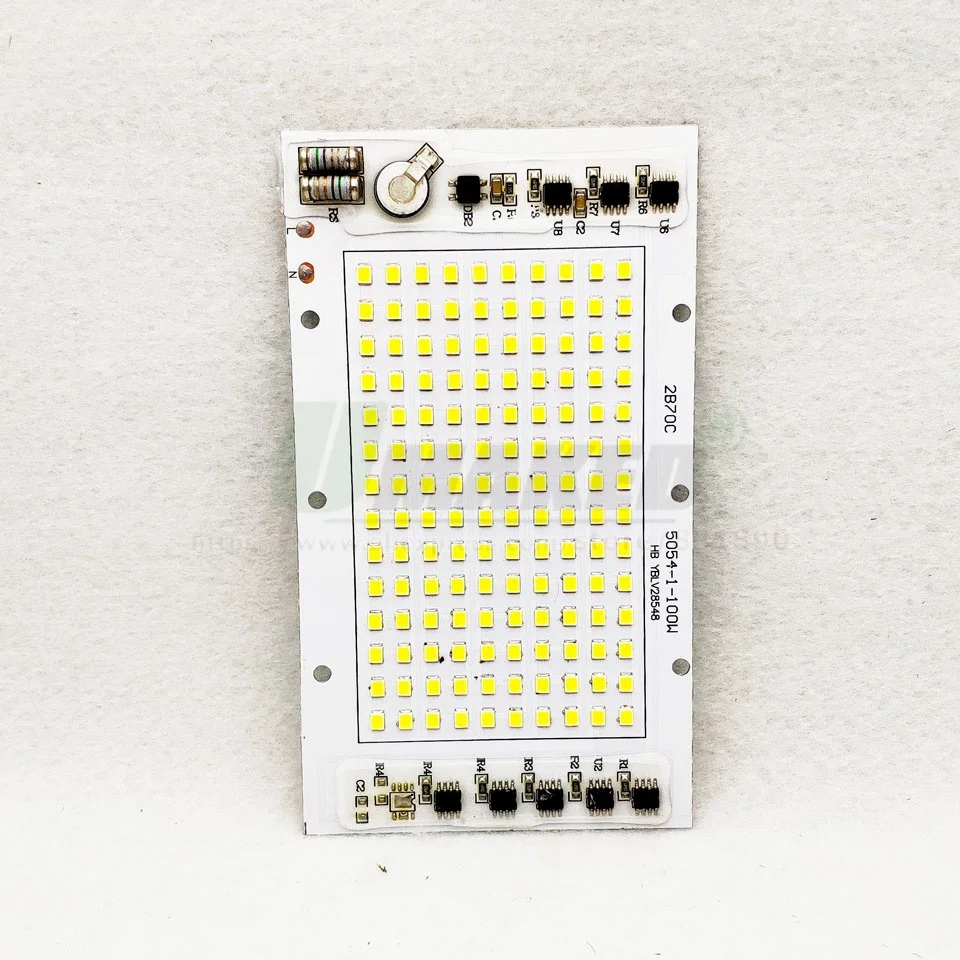 100 Вт AC 2835 в SMD 142 светодиодная печатная плата x 80 мм светодиодный прожектор умный IC