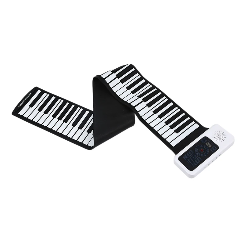 Обновленная 88 клавиш универсальная гибкая сворачивающаяся мягкая электронная клавиатура пианино для гитарных проигрывателей