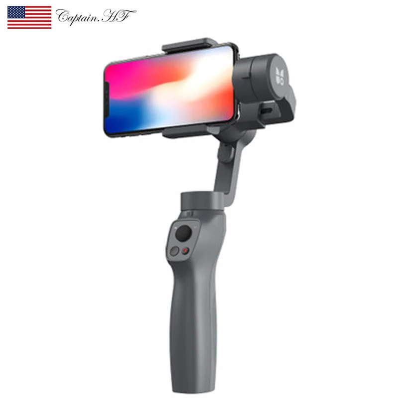  US Captain Motorized 3-Axis Smartphone Handheld Gimbal Stabilizer for Smooth Video Capture 360 Degr