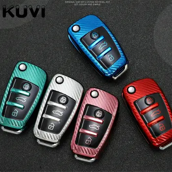 

TPU Carbon Fiber Texture Car Key Cover Full Case For Audi A3 A4 A4L B5 B6 B7 B8 B9 A5 A6 A6L C5 C6 Q3 Q5 Q7 S5 S7 RS3 TT 2020