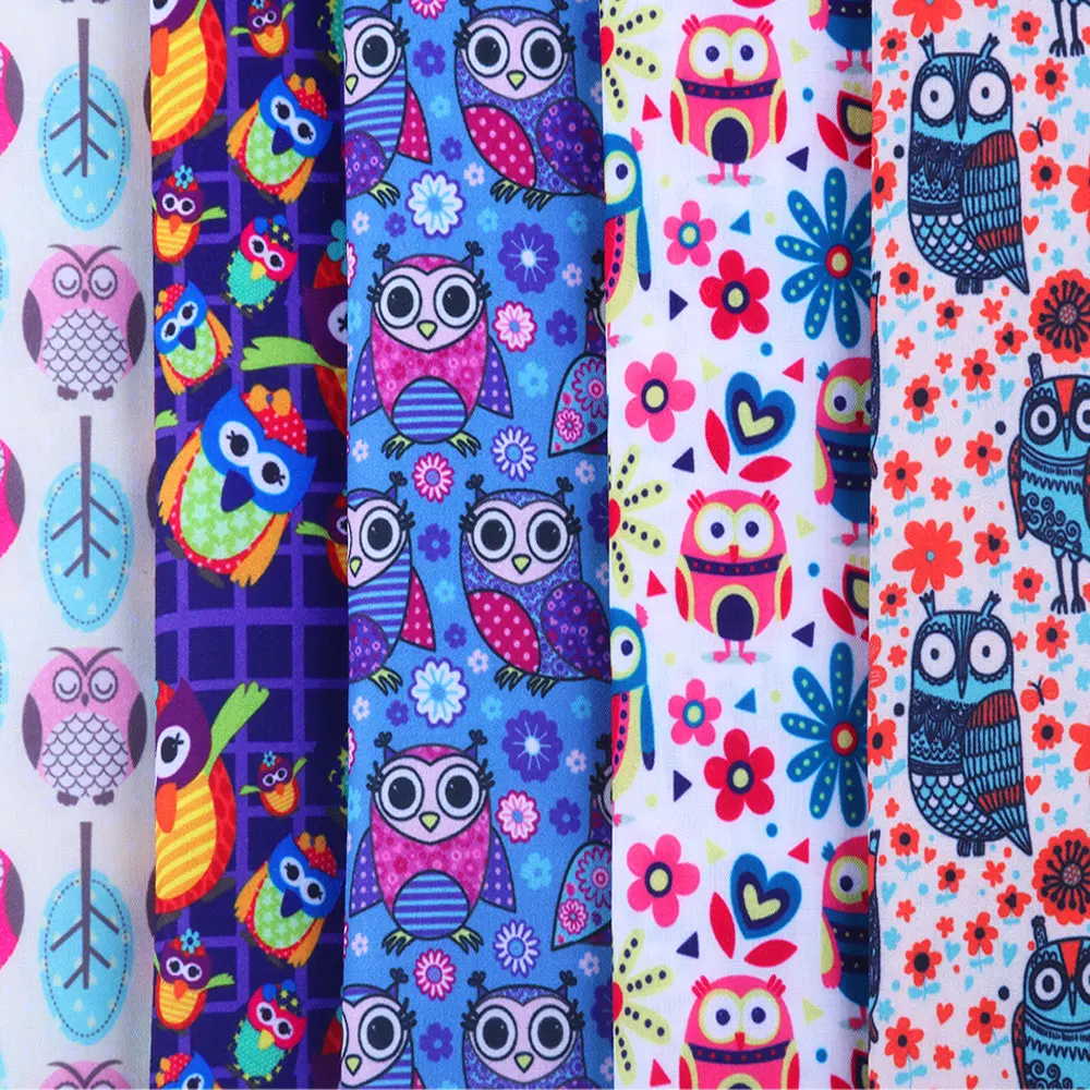50*145CM owl pattern Polyester cotton Fabric Patchwor Printed for Tissue Kids Home Textile for Sewing Doll Dress Curtain
50*145CM owl pattern Polyester cotton Fabric Patchwor Printed for Tissue Kids Home Textile for Sewing Doll Dress Curtain