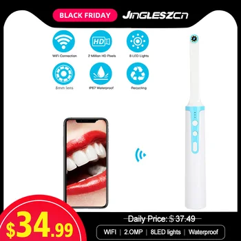 

2.0MP WiFi Dental Camera HD Intraoral Endoscope With 8 Led lights Inspection for Dentist Oral Real-time Video Dental Tools