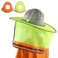 Защитный шлем безопасности строительство шлемы твердая шляпа солнцезащитный чехол рабочие шеи Зонт с рисунком с обратной стороны casco de seguridad