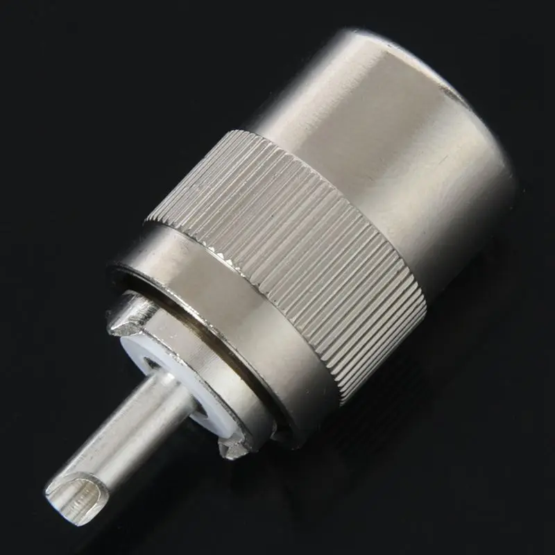 UHF PL259 SO239 мужской twist on разъем RFC400 RG8 RF коаксиальный адаптер серебро|Соединители| |