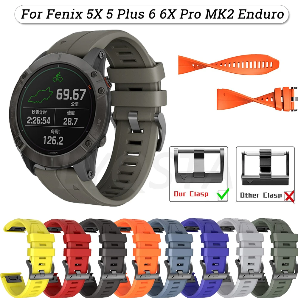 Garmin Fenix 5x Plus 26mm Strap Garmin Fenix 6x Pro Watch Strap 22