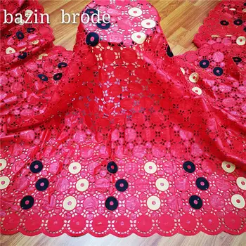 

basin riche 2020 high quality lace pruple bazin brode african bazin riche fabric tissu for women dress 5yards ! LY70628