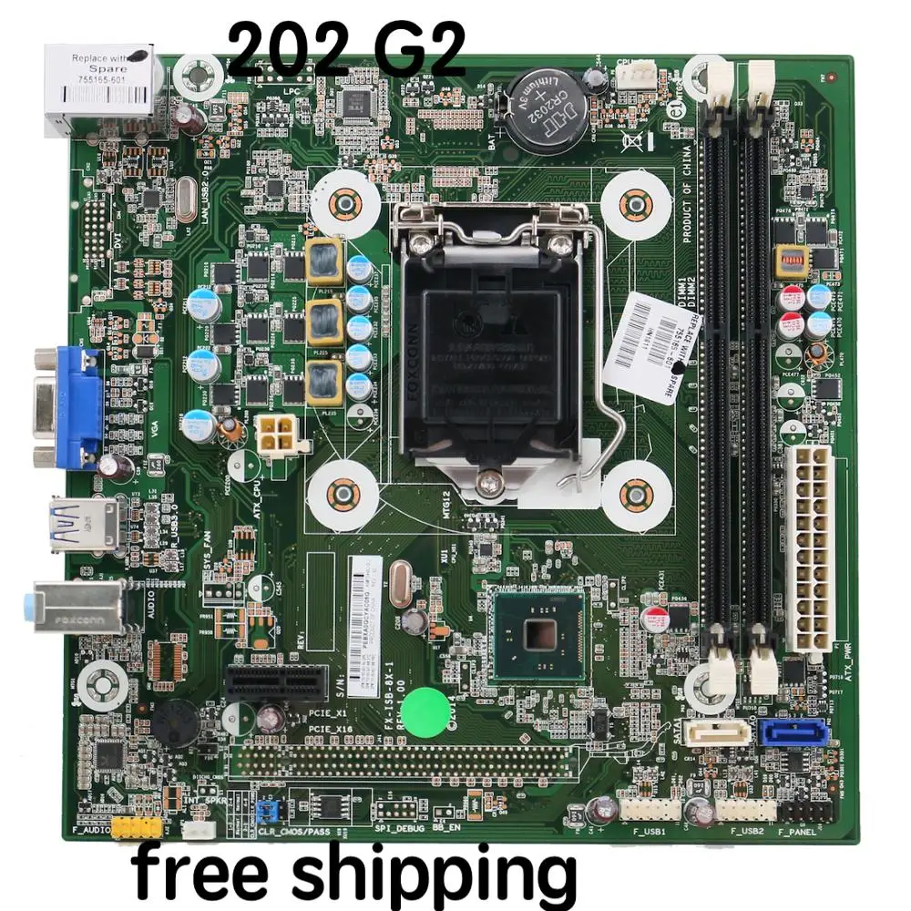 

755165-001 For HP 202 G2 Motherboard 754482-001 755165-601 755165-601 FX-ISB-8X-1 H81 Mainboard 100%tested fully work