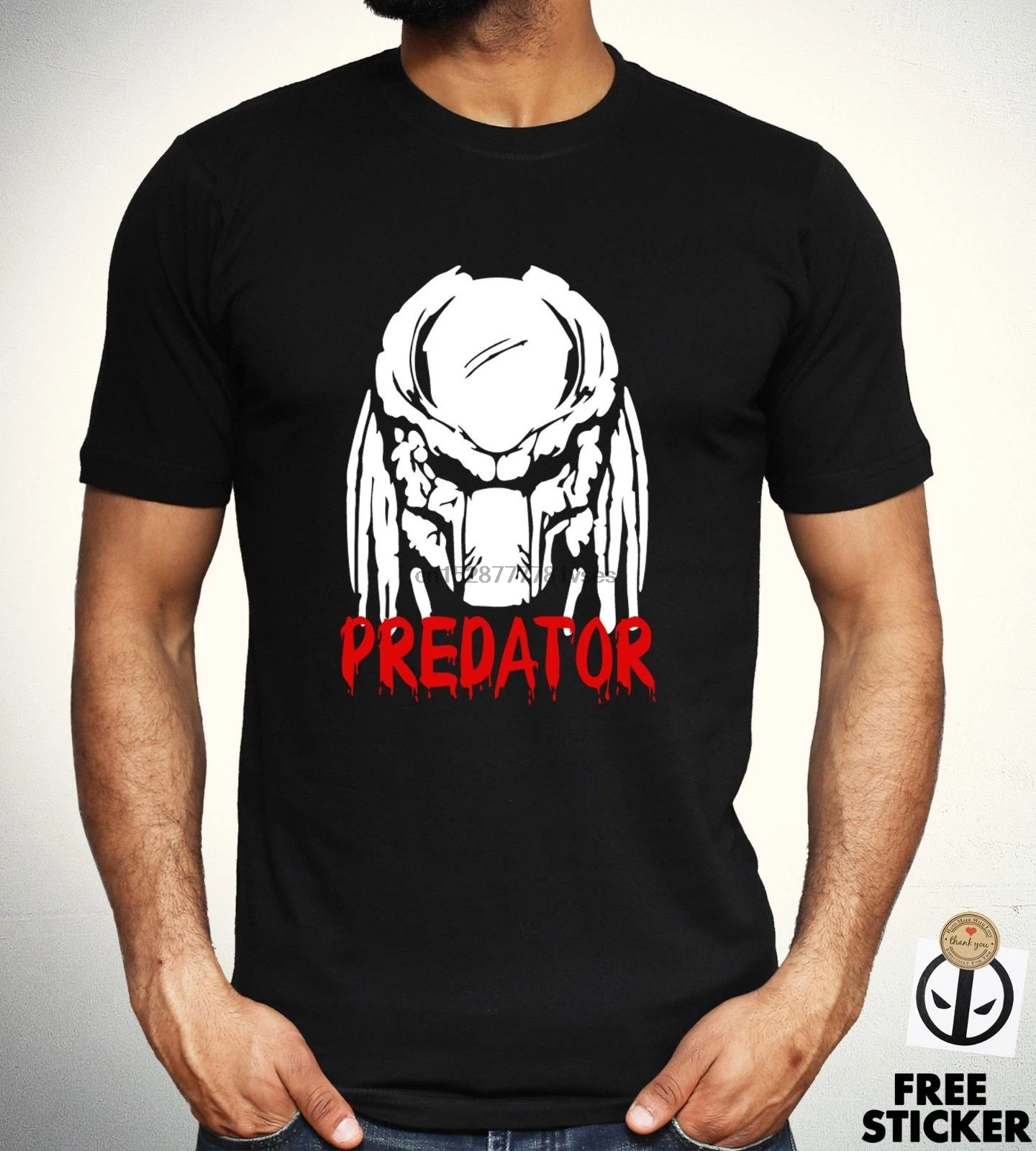 Predator T shirt Alien Classic Retro Movie Film Tee Black Gift Top Mens S - XXL custom printed tshirt hip hop funny tee |