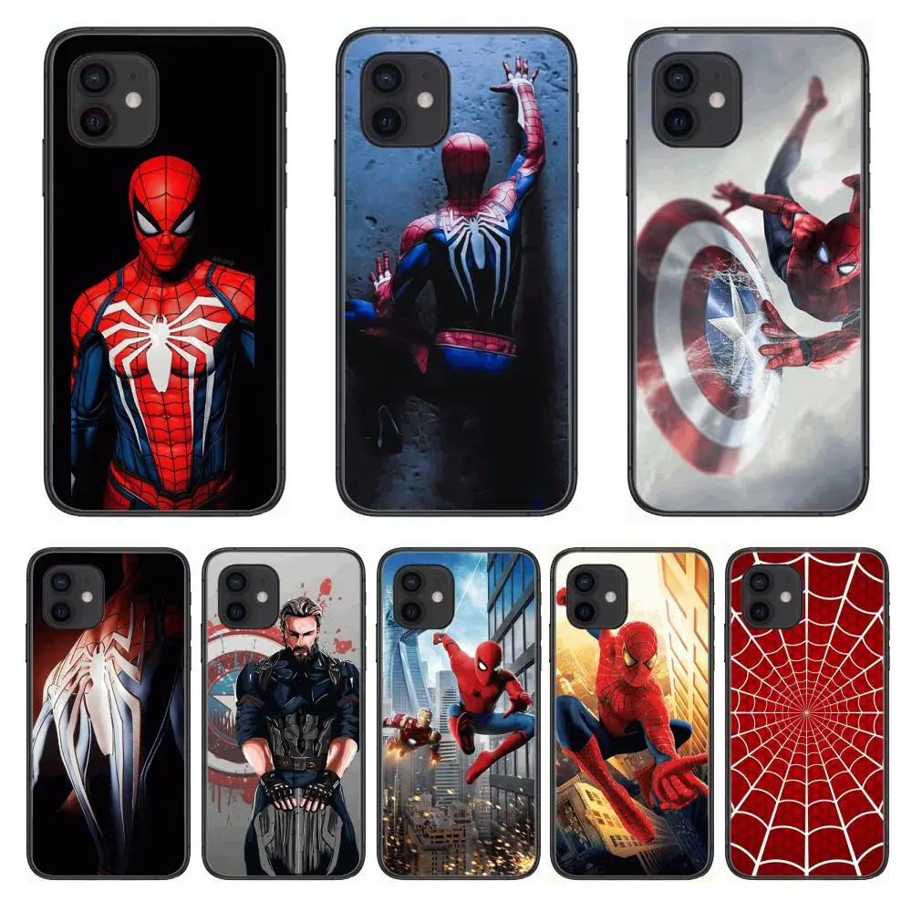 Чехол В Стиле Человека-паука для iphone 12 pro max 11 8 7 6 s XR PLUS X XS SE 2020 | Мобильные телефоны