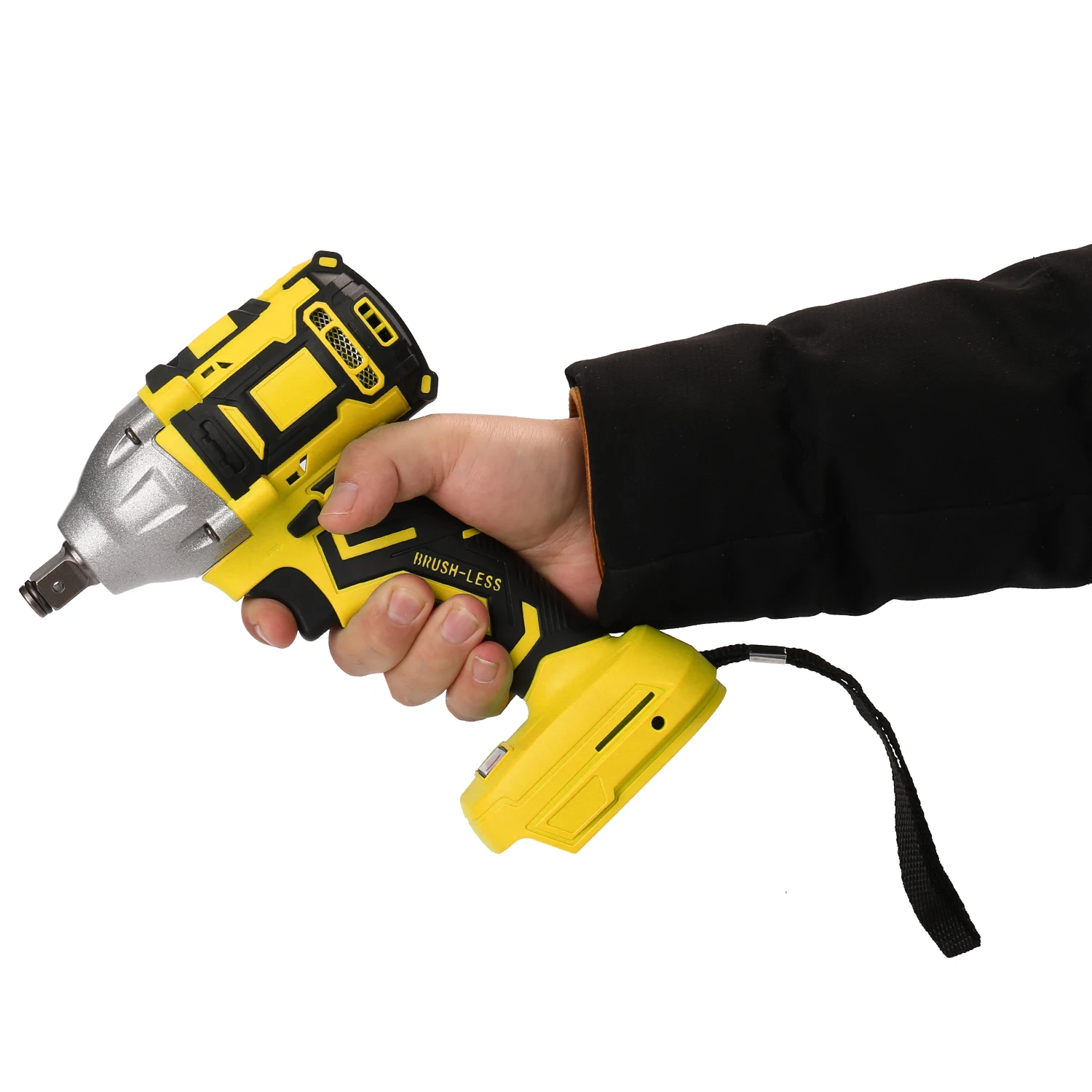 

1/2 Inch Electric Brushless Impact Wrench Cordless Electric Screwdriver Power Tool Wrenches with LED Light Electric Impact Tool