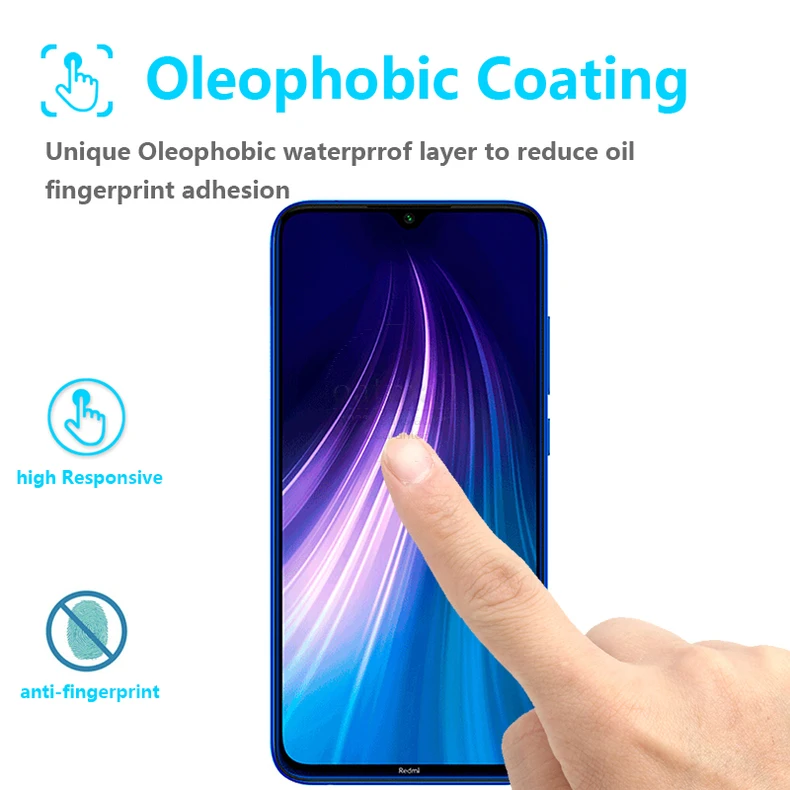 Полное покрытие закаленное стекло для Xiaomi Redmi Note 8T стеклянная Защитная пленка для экрана для Xaomi Redmi 8 8A защитная пленка