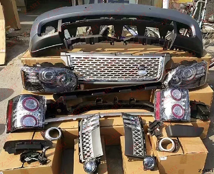 Передний бампер из полипропилена для Land Rover Range VOGUE 2005 2008 модифицированный