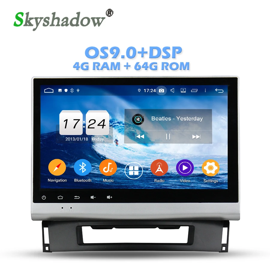 Perfect Android 9.0 +4GB + 64GB Octa Core Car Audio DVD GPS Radio 4GB RAM Bluetooth 4.2 WIFI 4G 64GB ROM For Opel Astra J 2011 2012 2013 0