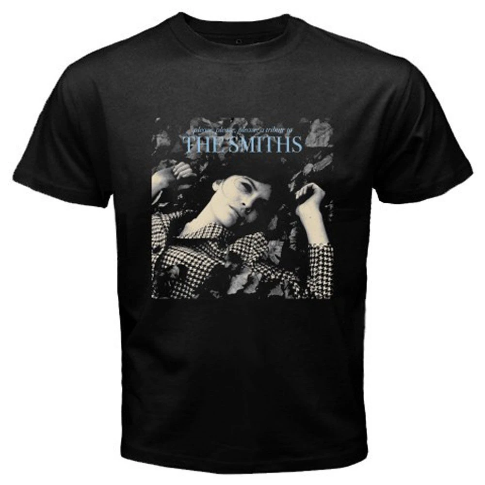 

New The Smiths PleasePleasePlease Album Cover Mens Black T-Shirt Size S-3XL