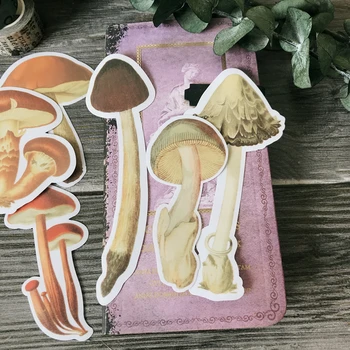 

11Pcs/Pack Big Hand Draw Mushroom Sticker DIY Craft Scrapbooking Album Junk Journal Planner Decorative Stickers