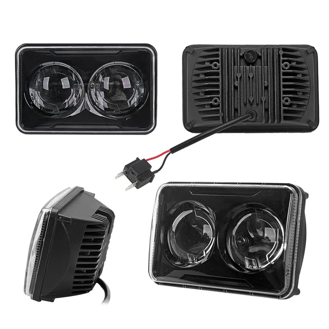 Faros Delanteros Led Cuadrados De 4x6 Pulgadas, Haz Alto/bajo Para Chevrolet Camaro Ford Mustang Kenworth, Reflector H4651 H4652 H4656 H4666 H6545 - AliExprs
