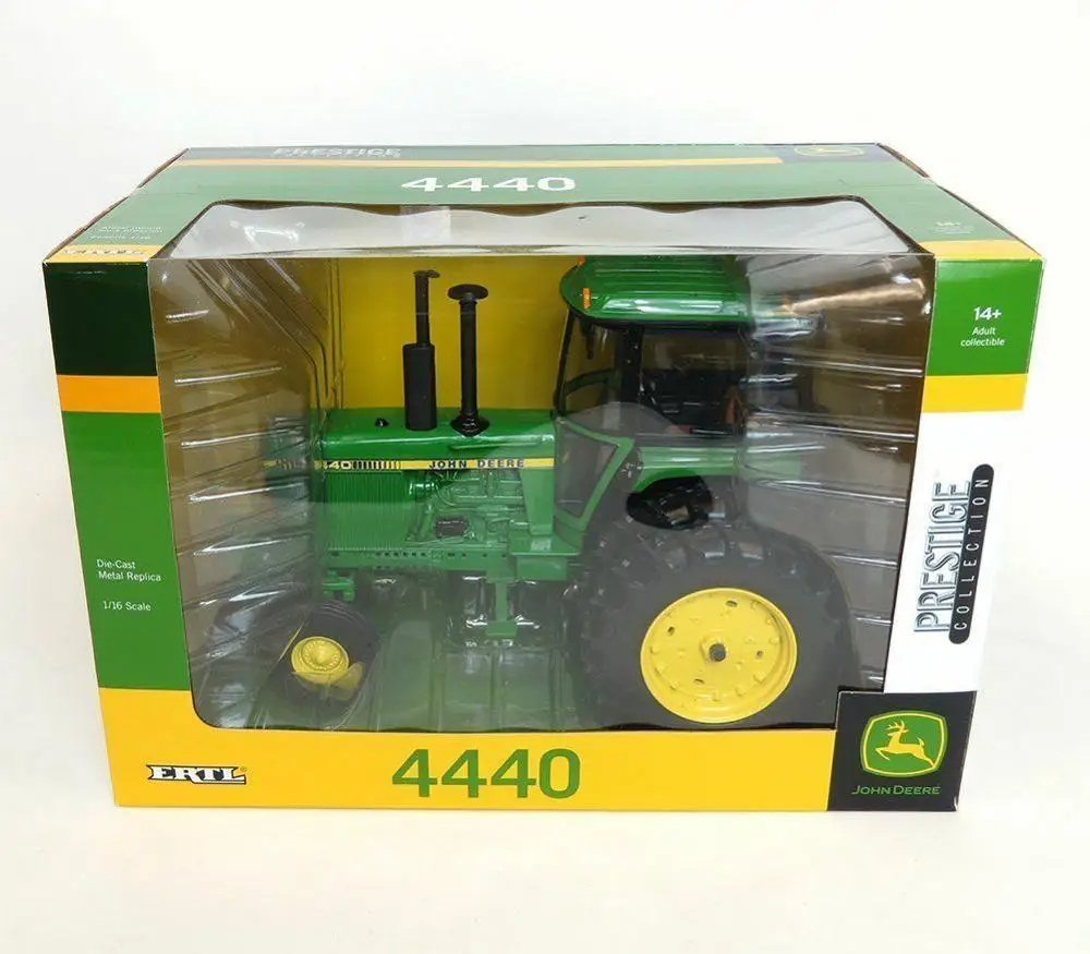 Ertl JOHN DEERE 4440 трактор зеленый 1/16 масштаб литой металл модель трактора Престиж Коллекция