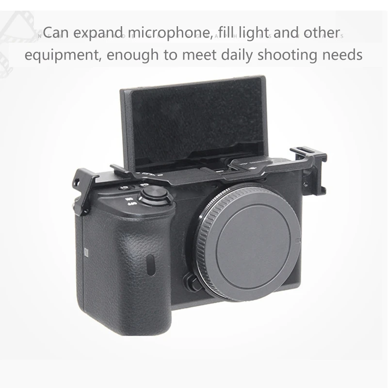 Двухголовый Адаптер для крепления на холодную башмак Sony A6600 Плата расширения