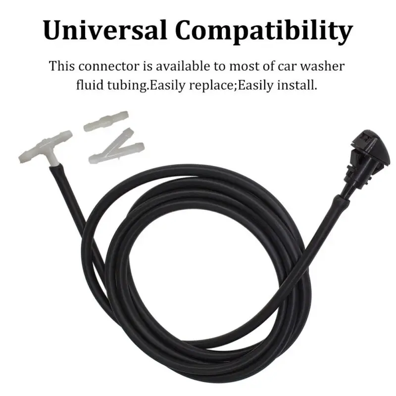 DurableUsefulHoseConnectorWasherWhiteWindshieldWiperTubeParts