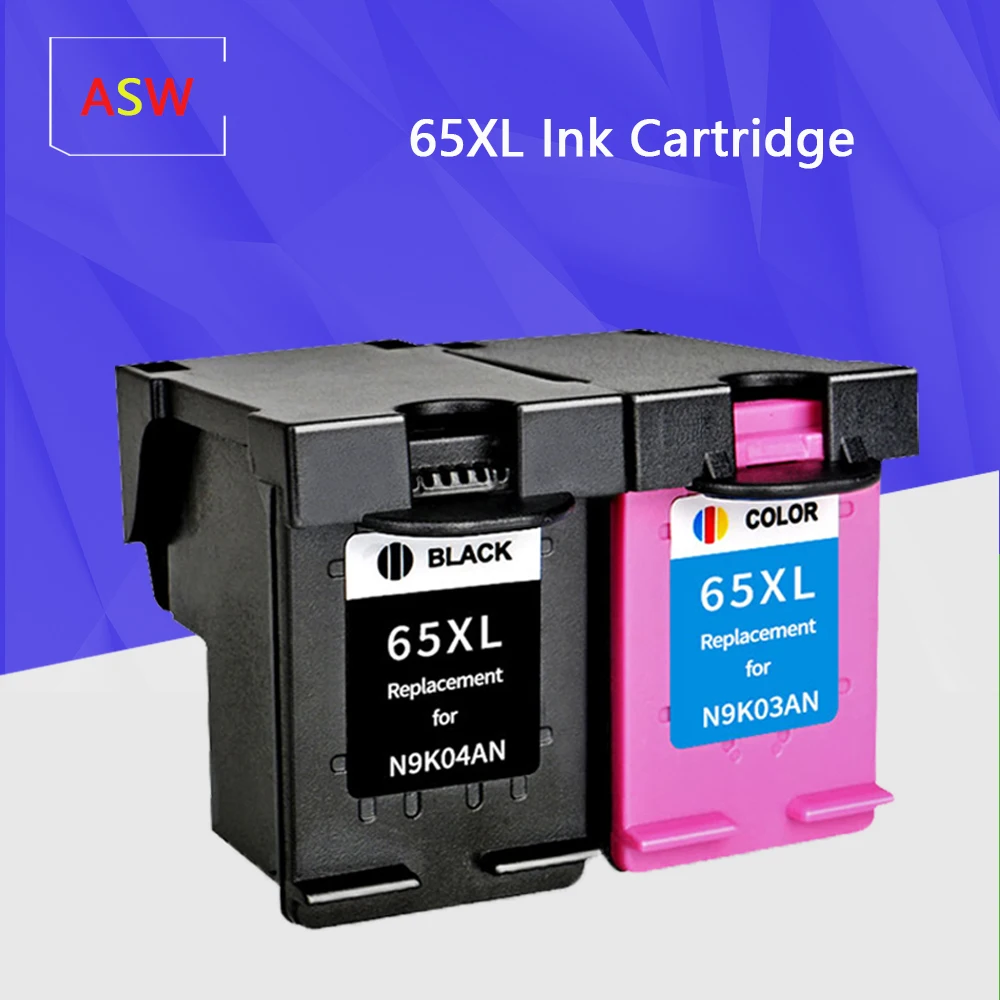 Чернильный картридж YLC 65XL сменный для hp 65 xl DeskJet3720 3722 3755 3730 3758 Envy 5010 5020 5030 5232