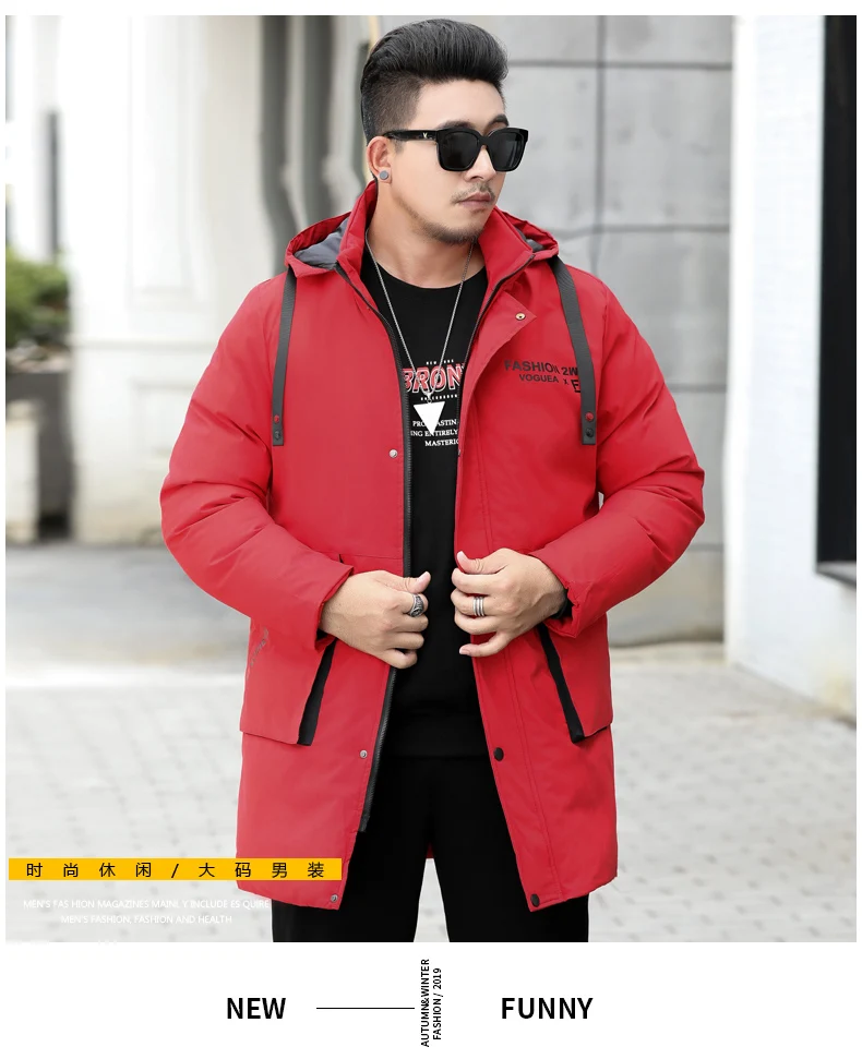 10XL 8XL 6XL long warm winter Jacket men windproof brand clothing male cotton autumn coat casual quality black down Parkas men