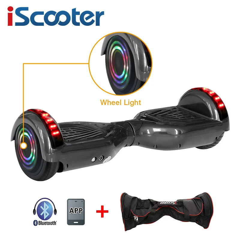 IScooter, Bluetooth, Ховерборд, самобалансирующийся, 6,5 дюймов, электрический скейтборд, Ховерборд, гироскоп, Электрический скутер, стоячий скутер