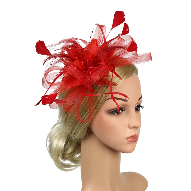 Feathers Fascinator Hair Clip Design 