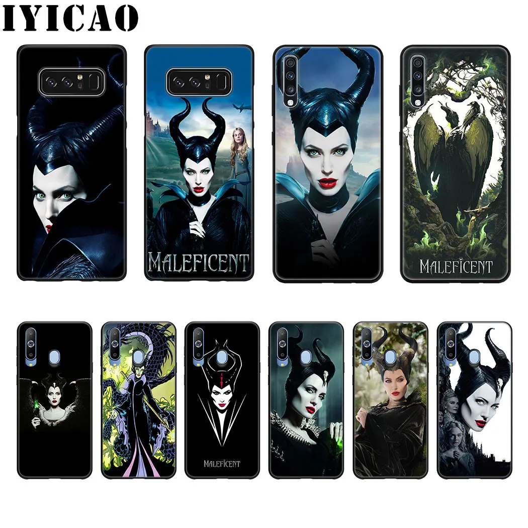 Мягкий силиконовый чехол Maleficent Angelina для samsung Galaxy Note 8 9 10 Plus A50s A40s A30s A20s A10s TPU |