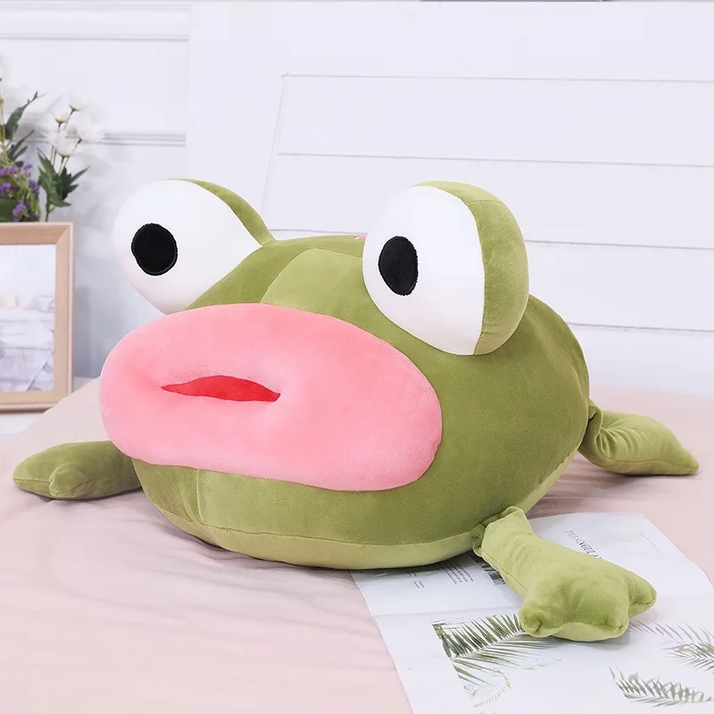 Грустно лягушка плюшевая игрушка грустно лягушка чучело игрушки куклы милый Принт с героями мультфильмов Kawaii, заполненные куклы Мягкие плюшевые для малышей подарок на день рождения 35/45 см