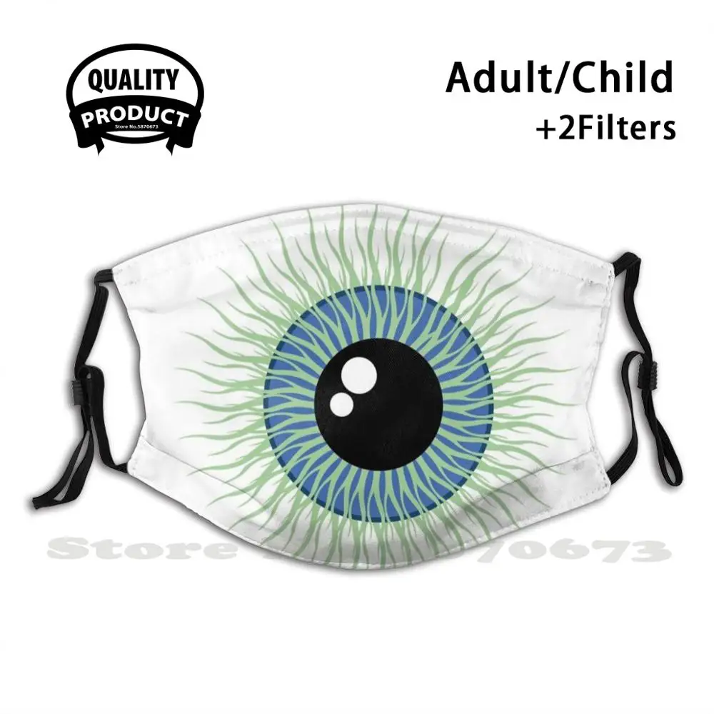 

Colored Eyes Reusable Mouth Mask Washable Filter Anti Dust Face Masks Eye Blue Eye Green Eye Eyes See Lens Tell With Your Eyes