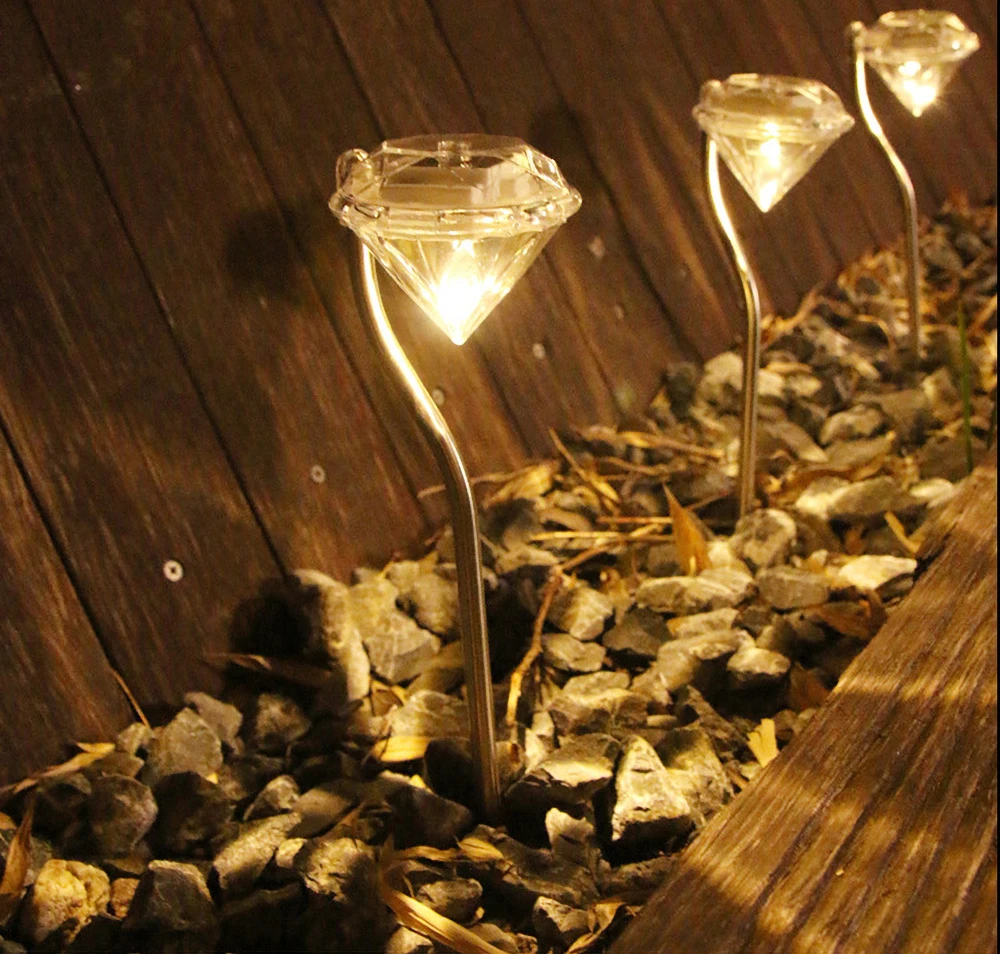 

Solar Led Diamond Colorful Lawn Lights Outdoor Waterproof Garden Lawn Lamp Garden Landscape Flashing Ground Lights