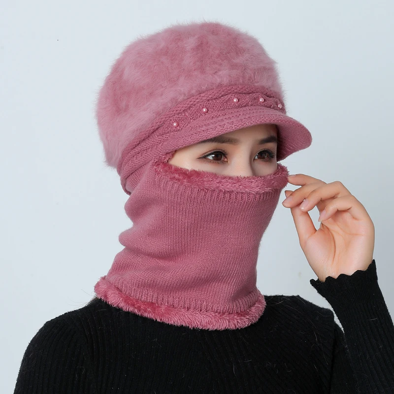 Зимние шапки Скалли Beanies шляпа для мамы Beanies женский шерстяной шарф головные уборы, Балаклава маска Gorras капот твист полосы вязаные шапки
