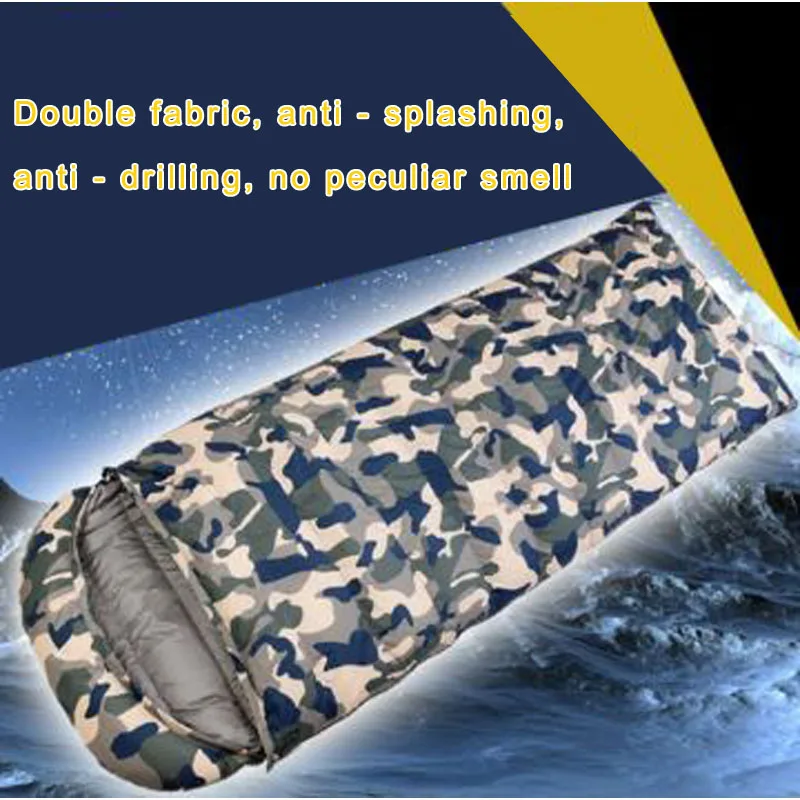 

Ultralight Outdoor Camping Climbing White Duck Down Sleeping Bag Four Seasons Adult Camouflage Down Sleeping Bag Spring Autumn