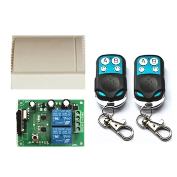 

433Mhz wireless RF remote control and 433Mhz switch DC12V relay receiver module for DC motor forward and reverse. Controller for