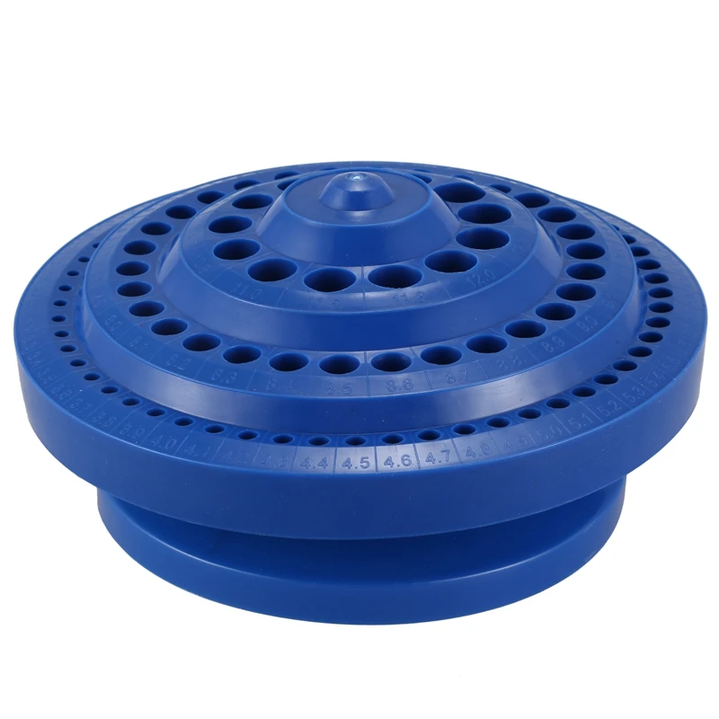 

Hot Round Shape Plastic Hard Drill Bit Storage Case - Blue