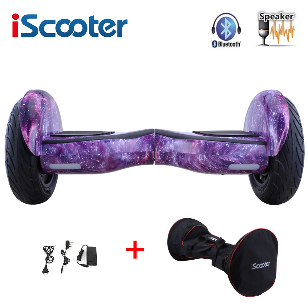 10 Inch Bluetooth Two Wheel Smart Self Balancing Scooter Electric Skateboard With Speaker - IScooter Hoverboard UL2722 Giroskuter image 4