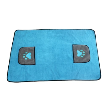 

Pet Soft Pet Dog Bath Towel Ultra Absorbent Microfiber Oversized Quick Drying Towel for Small Medium Large Dogs