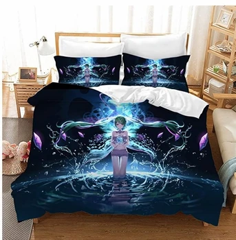 

Hot Sale Hatsune Miku 3d Bedding Set Duvet Cover Set Pillowcase Twin Full Queen King Bed Linens AU EUR USA Size Drop Shipping
