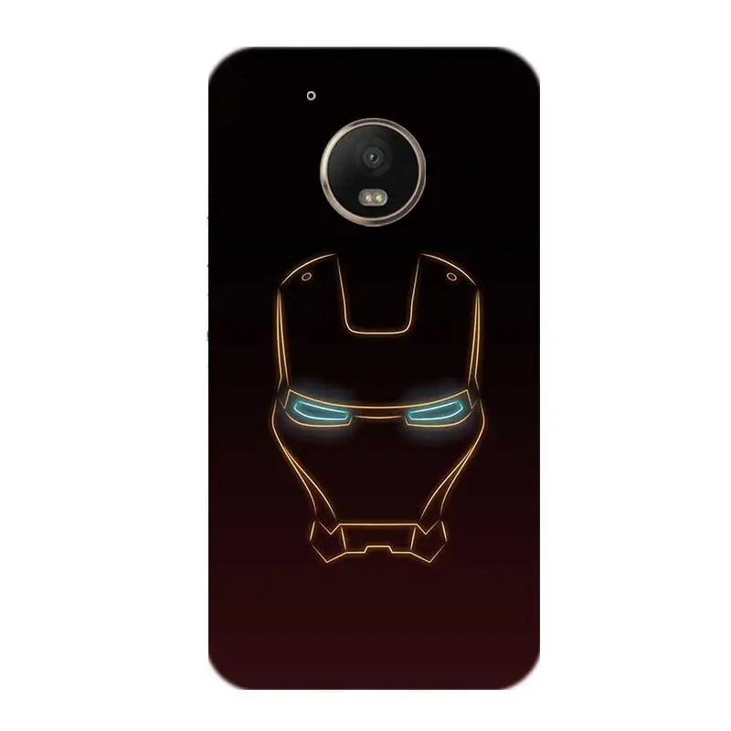 Мягкий резиновый Чехол Marvel Miracle Heros iron Man с принтом для Motorola Moto G7 power G6 G5 G5S E4 E5 Plus G4 Play - Цвет: No.10
