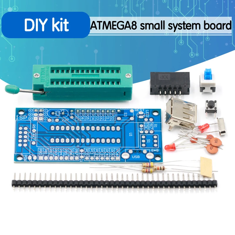 10pcs ATMEGA8 ATMEGA48 ATMEGA88 Development Board AVR NO Chip DIY Kit new 