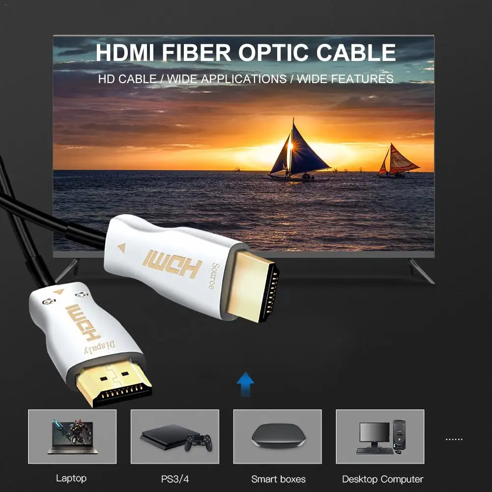 HDMI волоконно-оптический кабель-адаптер 2 0 Версия 4K Micro оптические кабели Engineering HD