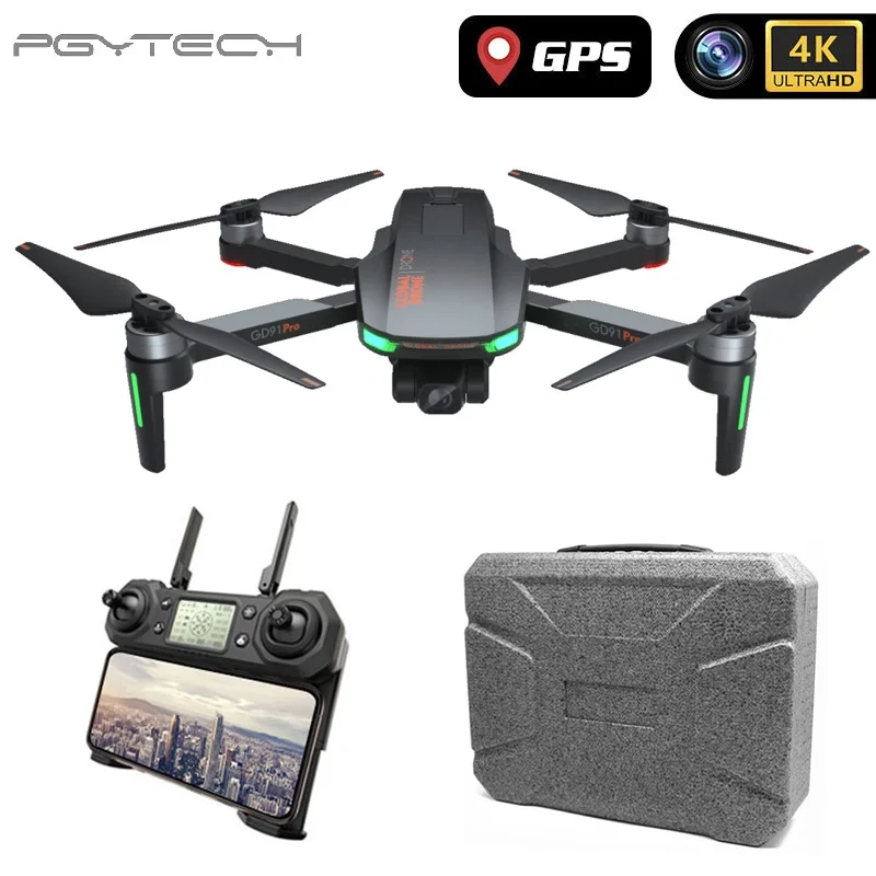 PGY Professional GPS Drone 4K with Camera HD Adjustable Gimbal Follow Me Wifi Quadrocopter Auto Return to Home Dron|Camera Drones| - AliExpress