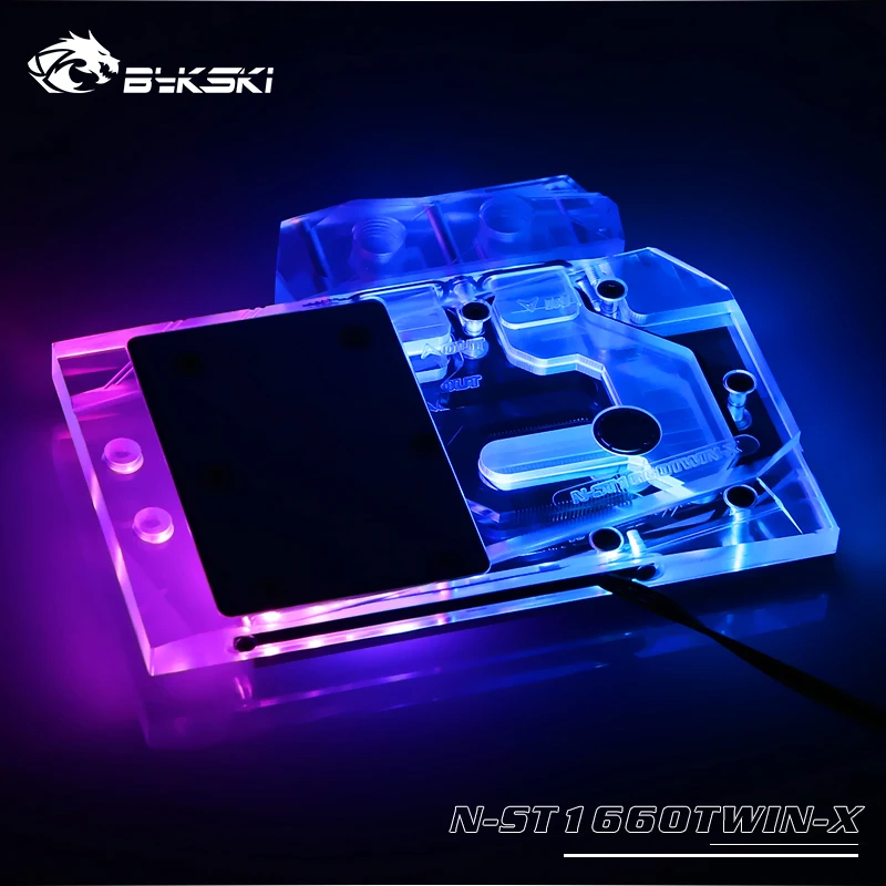 Best Price Bykski Water Block use for ZOTAC GTX1660 twin FAN / Full Cover Copper Radiator Block/ 12V RGB Light/ 5V A-RGB Light Best Price Bykski Water Block use for ZOTAC GTX1660 twin FAN / Full Cover Copper Radiator Block/ 12V RGB Light/ 5V A-RGB Light